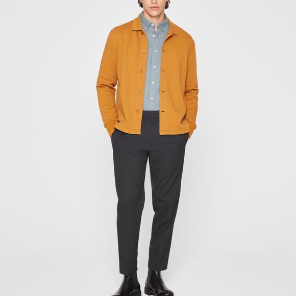 Terry Shirt Jacket - New With Tags - NEVER WORN - Gold - Picture 4 of 5